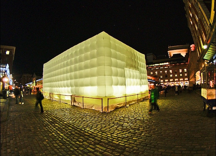 cube gonflable outdoor